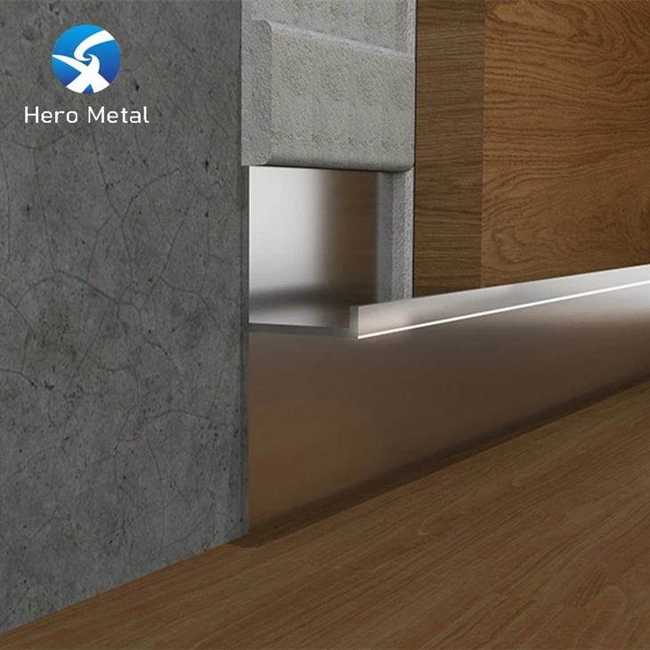 aluminum tile trims yt-001 shiny silver